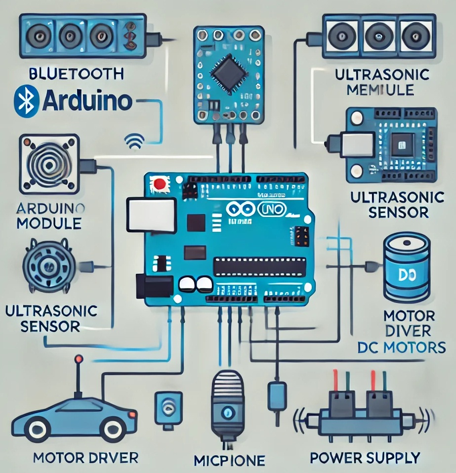 Block diagram of a Line Follower Robot